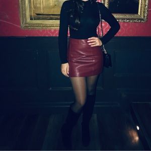 Forever 21 red mini skirt
